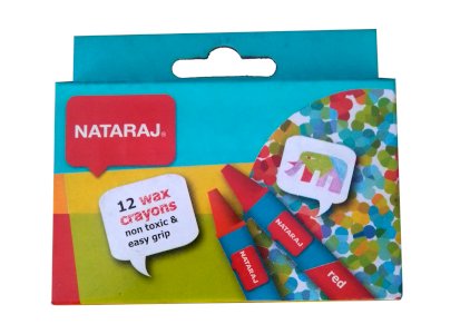 NATARAJ JUMBO WAX CRAYON B/S